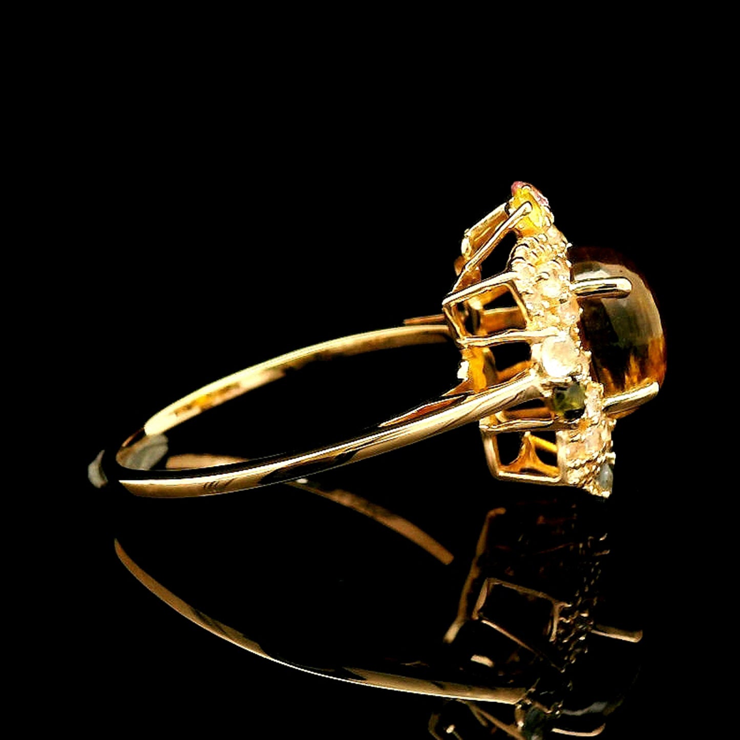 2.40 Ct Oval Tourmaline 14K Gold Ring