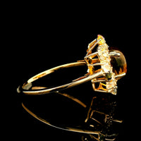 2.40 Ct Oval Tourmaline 14K Gold Ring
