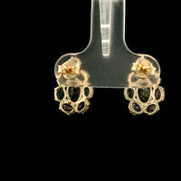 3.11 Ct Oval Tourmaline 14K Gold Earrings