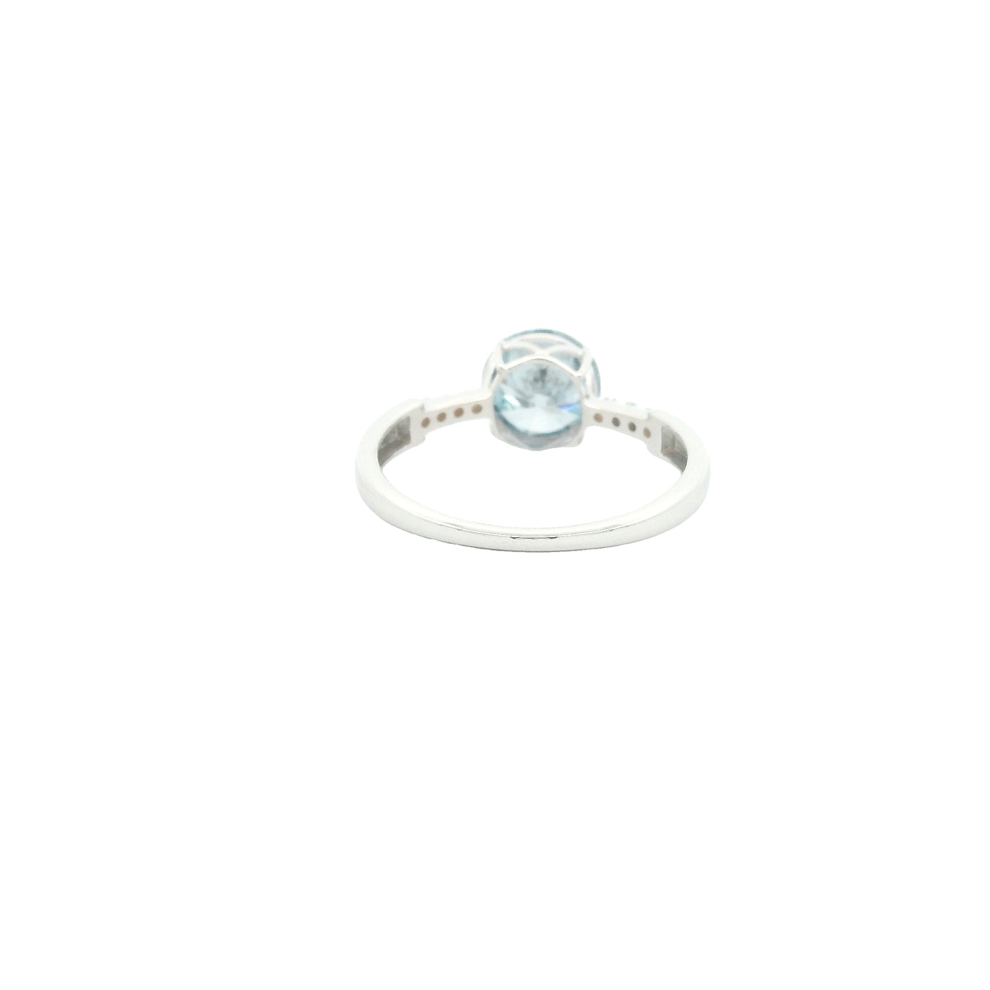 1.64 Carats Blue Lab Grown Diamond 14K Gold Ring