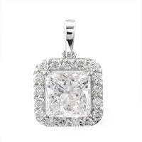 2.44 Carats Lab Grown Diamond 14K Gold Pendant