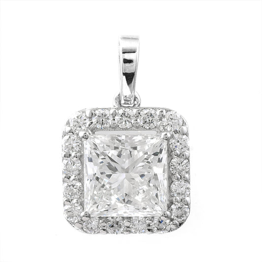 2.44 Carats Lab Grown Diamond 14K Gold Pendant