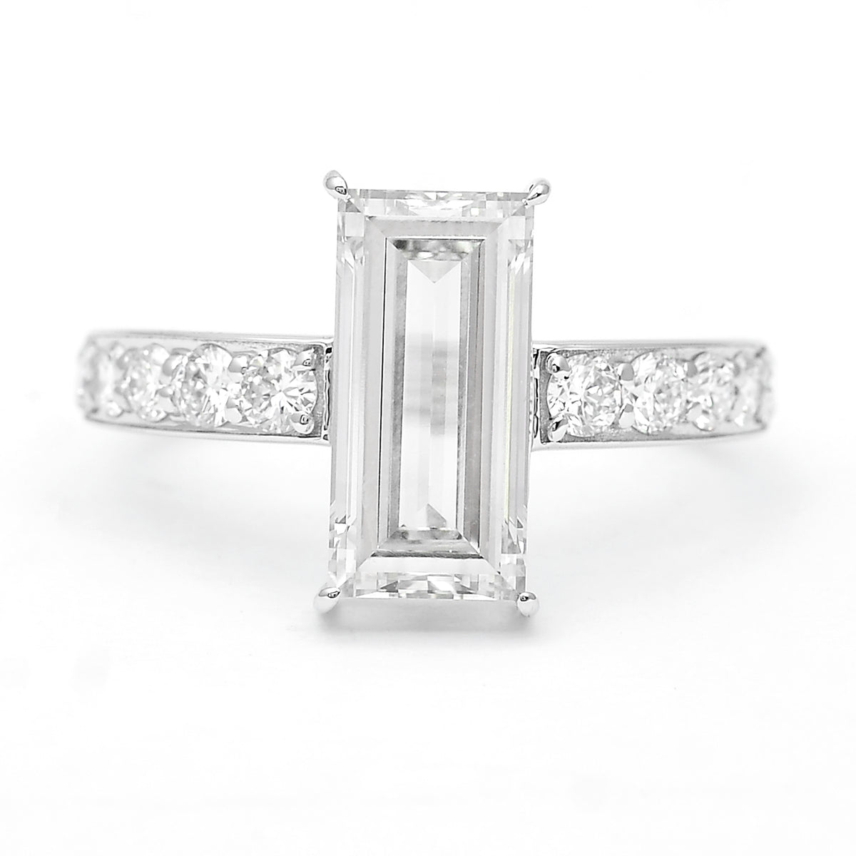 3.05 Carats Lab Grown Diamond 14K Gold Ring