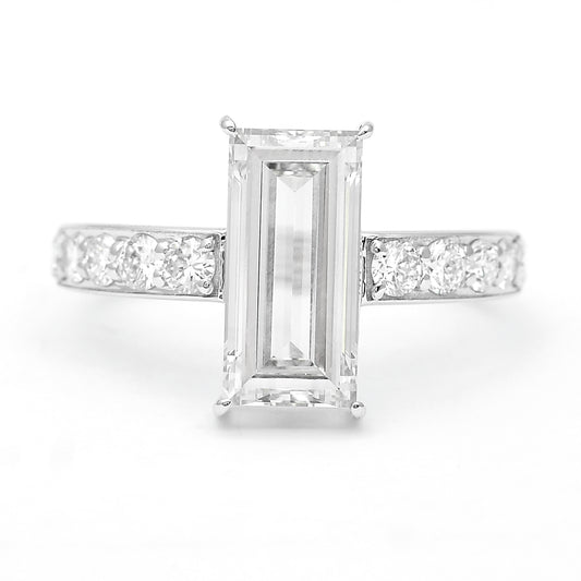3.05 Carats Lab Grown Diamond 14K Gold Ring