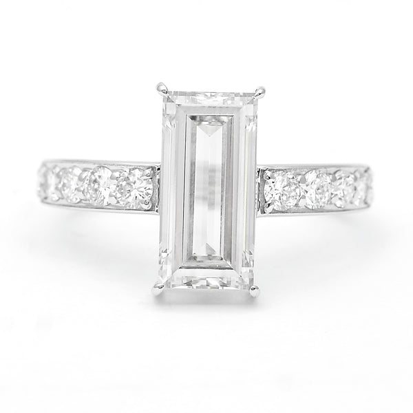 3.05 Carats Lab Grown Diamond 14K Gold Ring