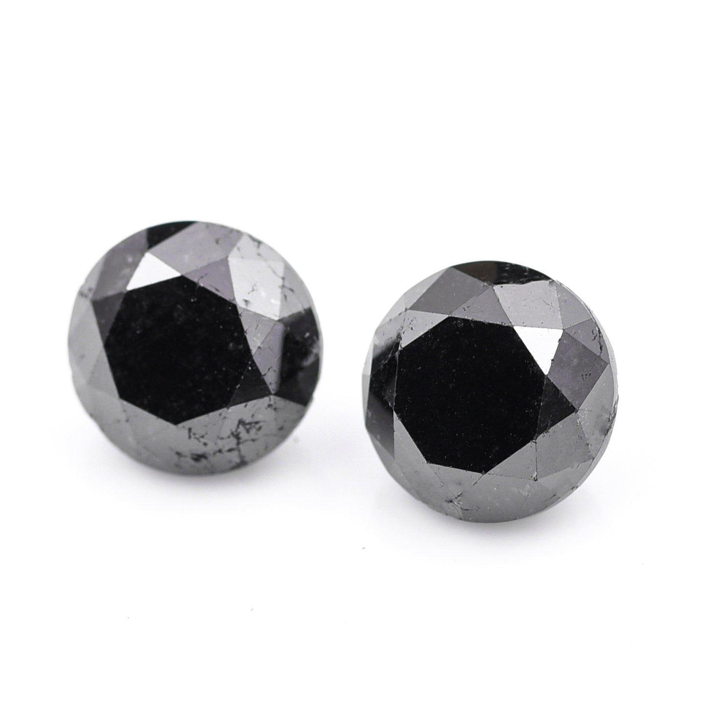 3.72 Black Diamond Round Loose Diamond
