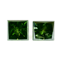 0.61 Green Diamond Sqaure Loose Gemstone