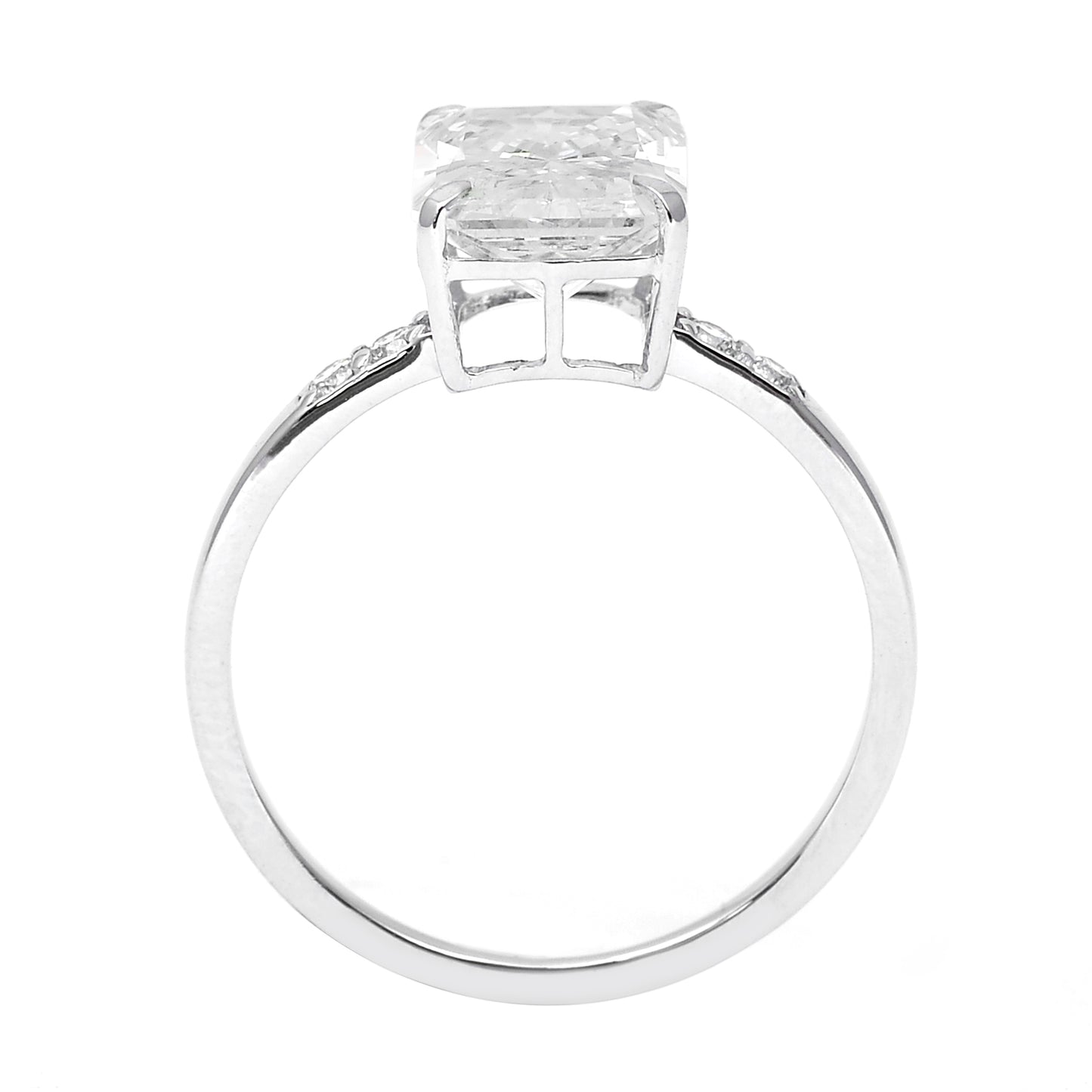 3.18 Carats Lab Grown Diamond 14K Gold Ring