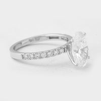 2.85 Carats Lab Grown Diamond 14K Gold Ring