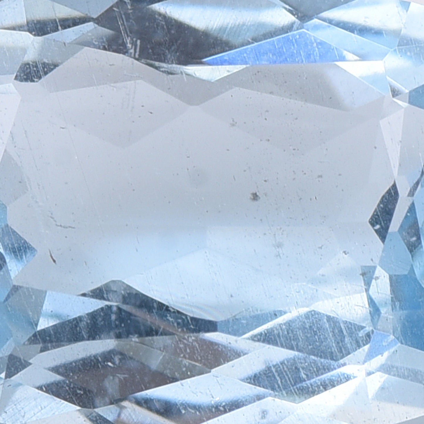 3.81 Natural Beryl Aquamarine Rectangular Cushion Mixed Cut Gemstone
