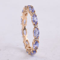 1.53 Ct Marquise Natural Tanzanite 14K Gold Ring