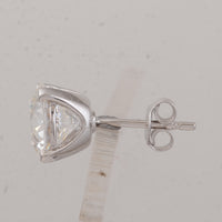 4.05 Carats Lab Grown Diamond 14K Gold Earrings
