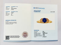1.29 Ct Oval Natural Sapphire 14K Gold Ring