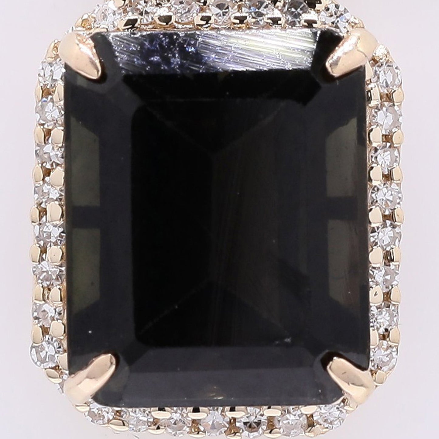 3.67 Ct Octagon Aquamarine 14K Gold Pendant