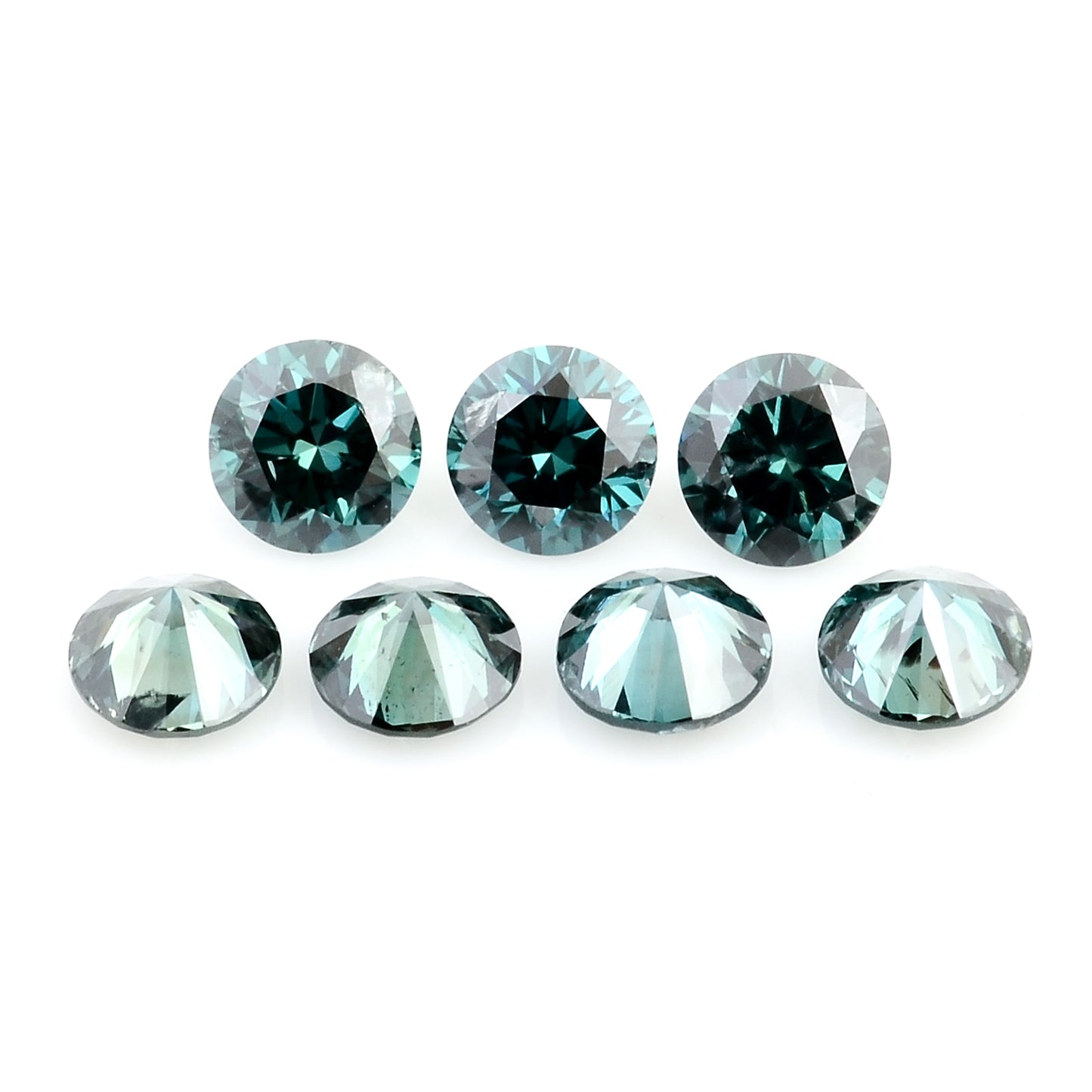 0.57 Blue Diamond Round Loose Gemstone