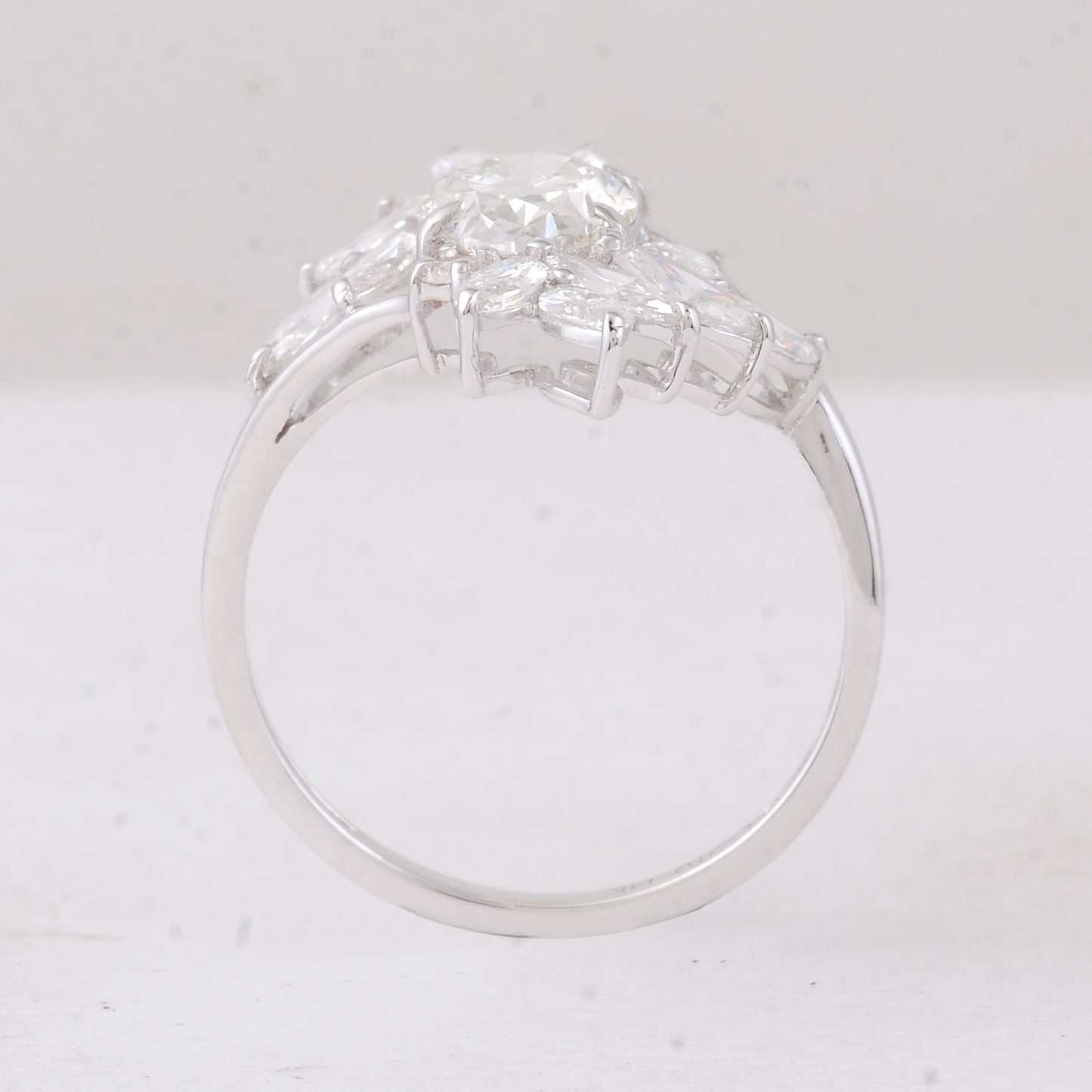 2.93 Carats Lab Grown Diamond 14K Gold Ring