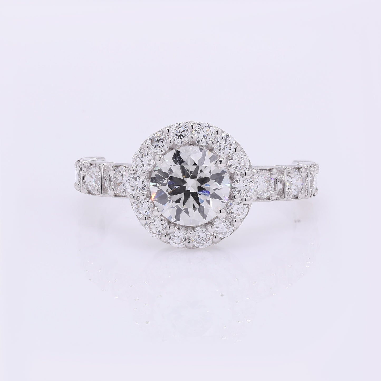 1.99 Carats Lab Grown Diamond 14K Gold Ring