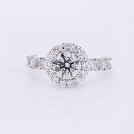 1.99 Carats Lab Grown Diamond 14K Gold Ring