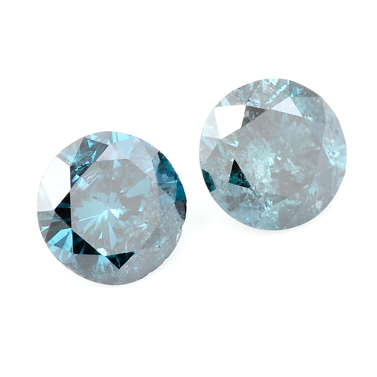 0.62 Blue Diamond Round Loose Gemstone