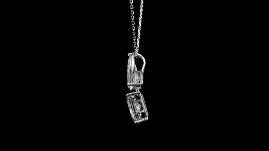 3.27 Carats Lab Grown Diamond 14K Gold Pendant