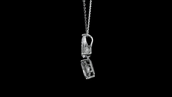 3.27 Carats Lab Grown Diamond 14K Gold Pendant