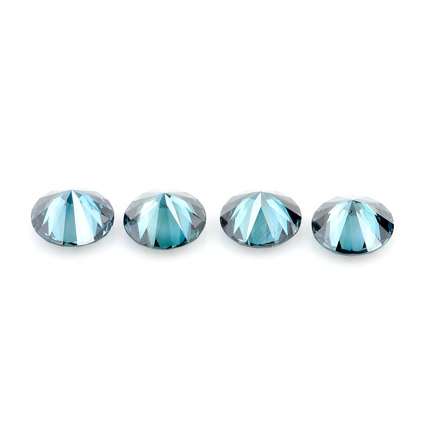 0.72 Blue Diamond Round Loose Gemstone