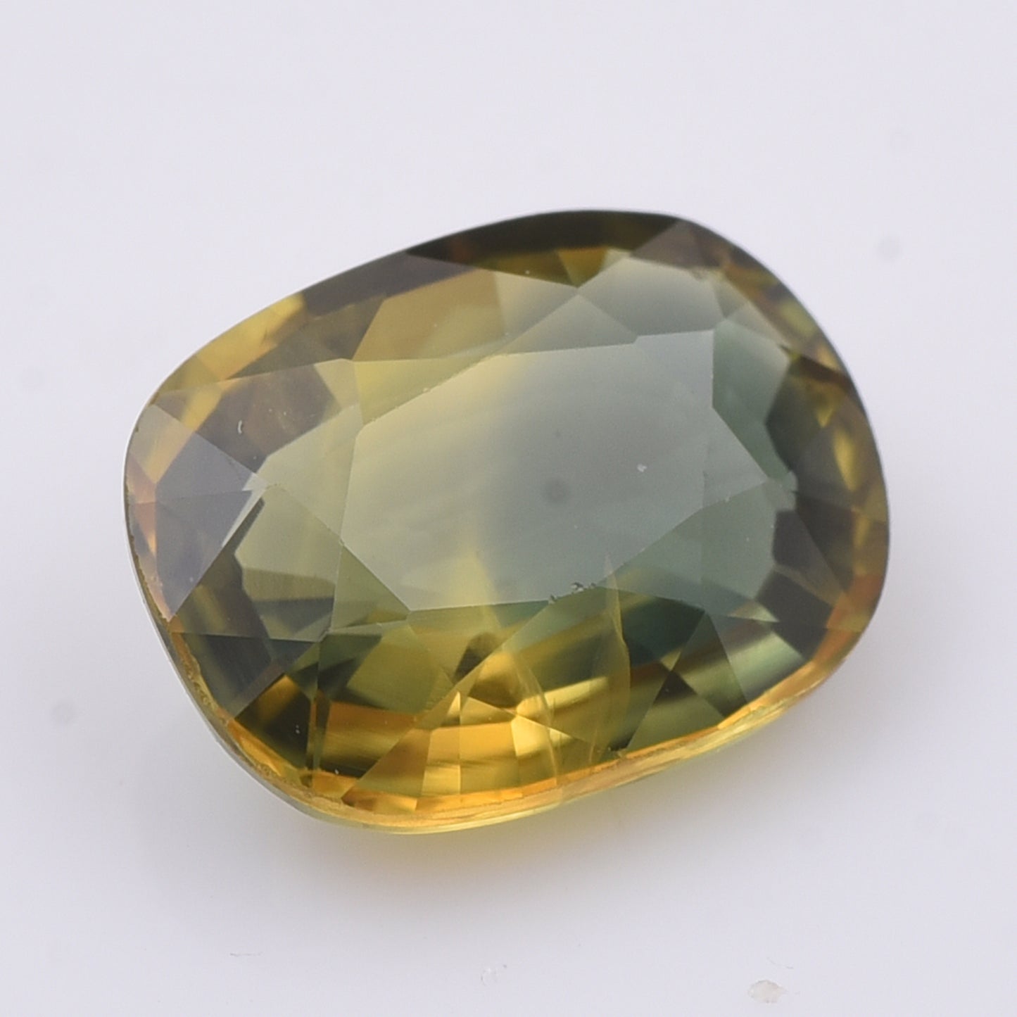 2.01 Natural Corundum Bi-Color Sapphire Rectangular Cushion Mixed Cut Gemstone