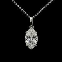 2.00 Carats Lab Grown Diamond 14K Gold Pendant