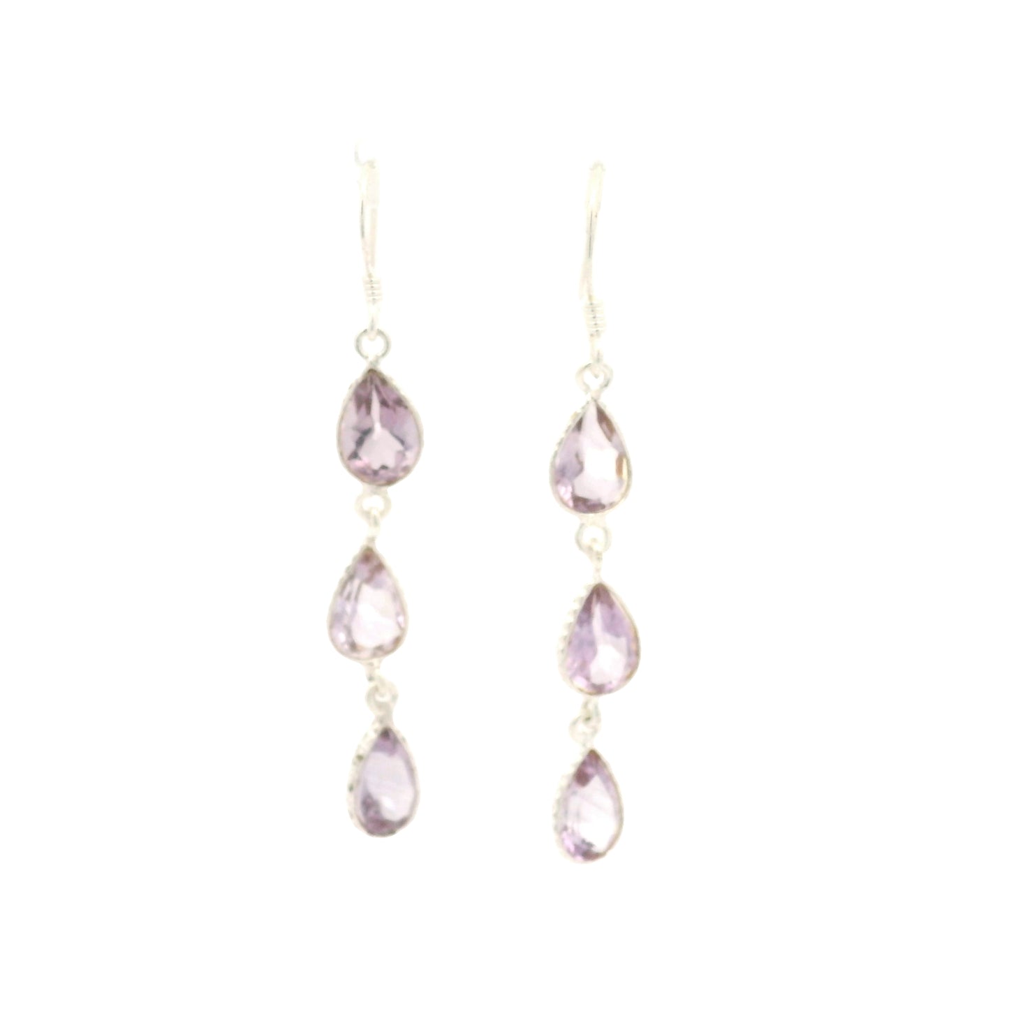 7.15 Ct Amethyst 925 Sterling Silver Earrings