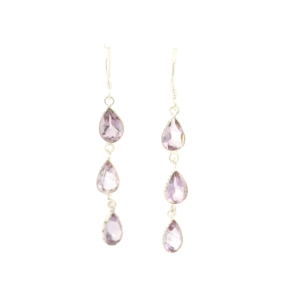 7.15 Ct Amethyst 925 Sterling Silver Earrings