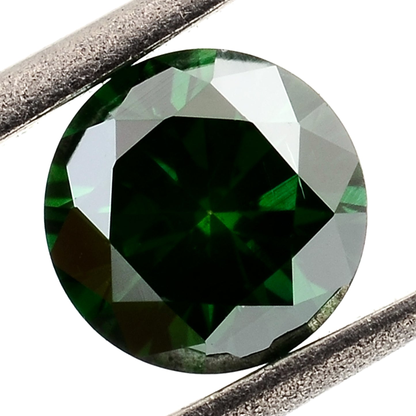 0.42 Green Diamond Round Loose Gemstone