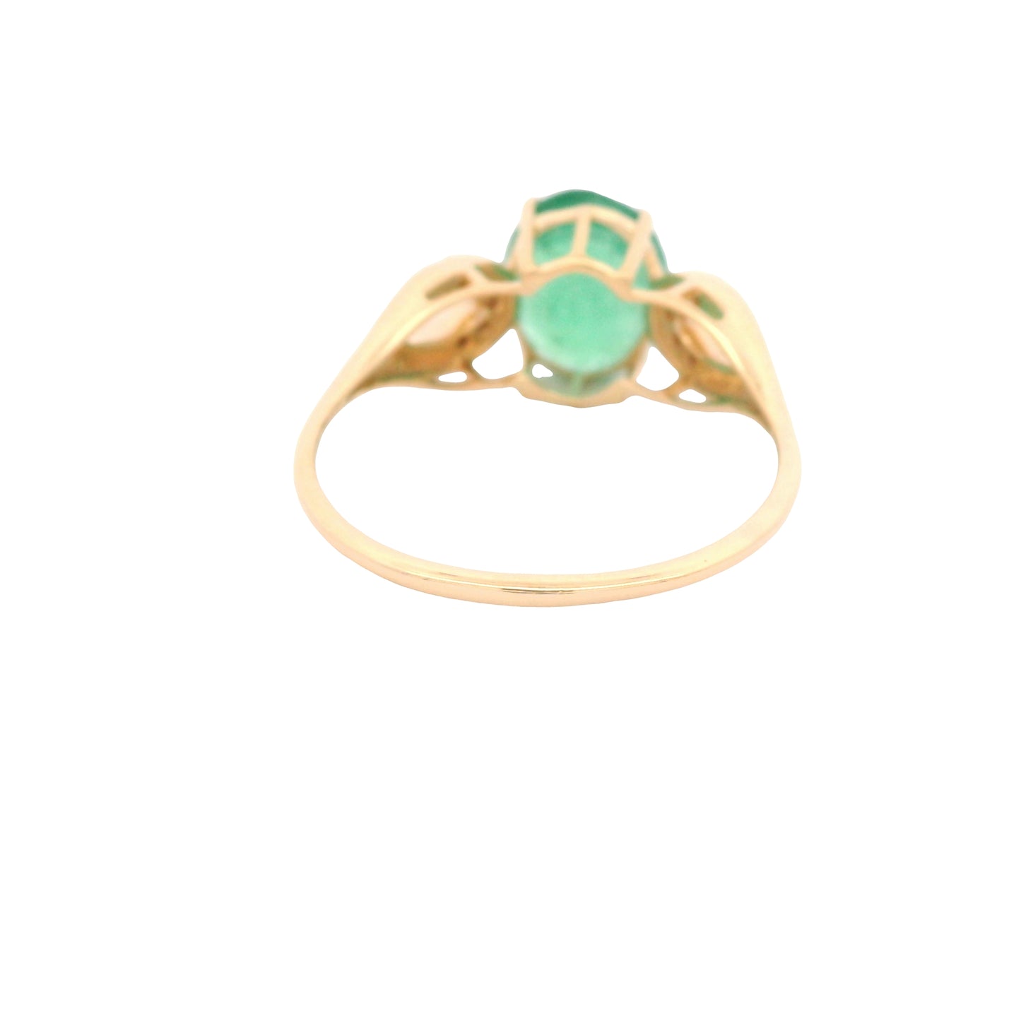 1.94 Ct Oval Emerald 14K Gold Ring