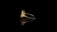 2.31 Ct Oval Natural Sapphire 14K Gold Ring