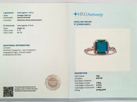 2.08 Ct Octagon Step Cut Natural Emerald 14K Gold Ring