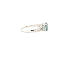 1.76 Carats Blue Lab Grown Diamond 14K Gold Ring