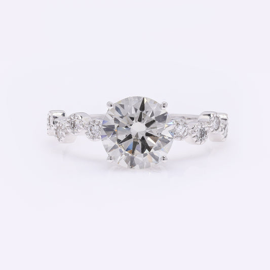 2.32 Carats Lab Grown Diamond 14K Gold Ring