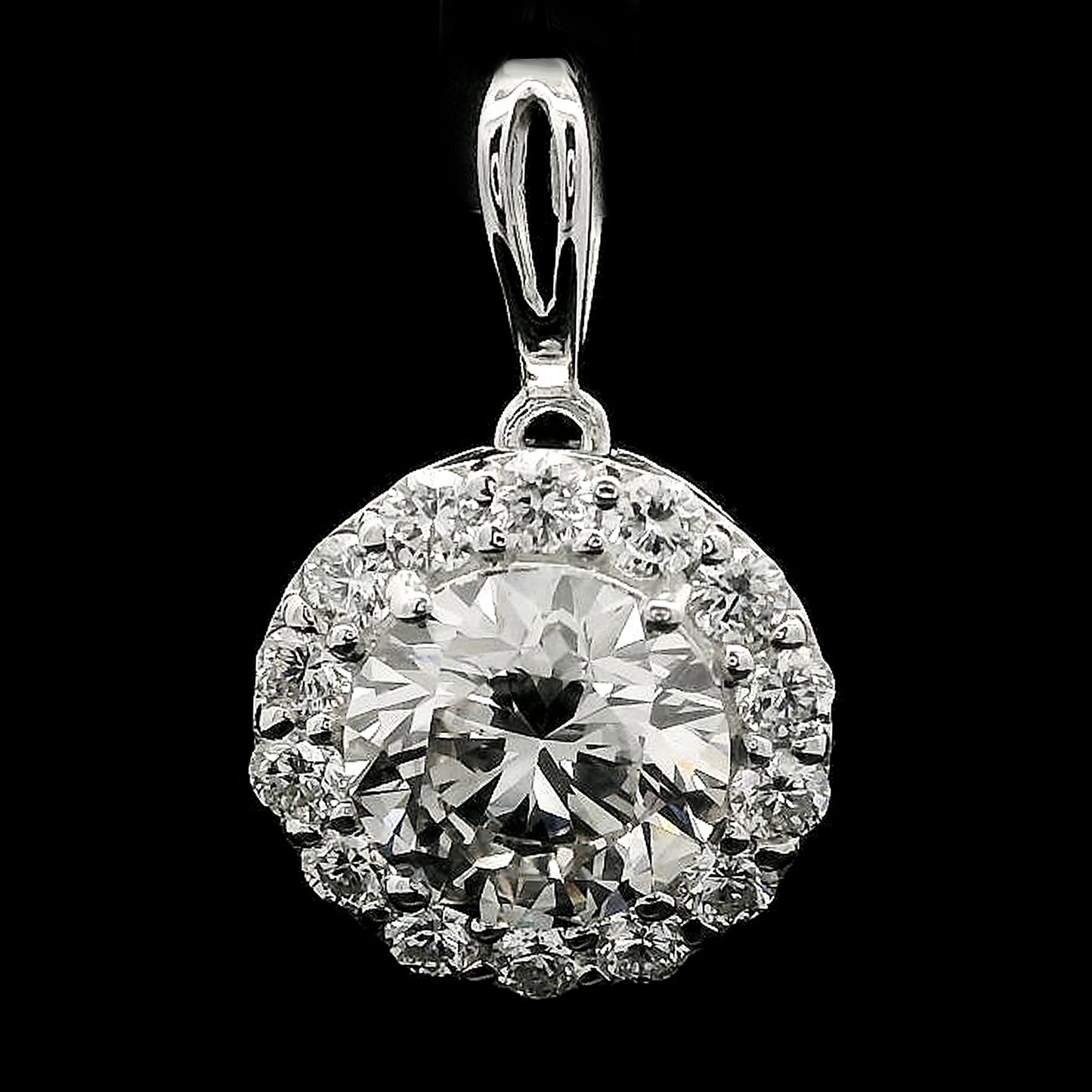2.10 Carats Lab Grown Diamond 14K Gold Pendant