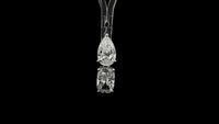 3.27 Carats Lab Grown Diamond 14K Gold Pendant
