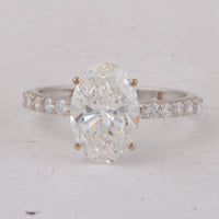 2.84 Carats Lab Grown Diamond 14K Gold Ring