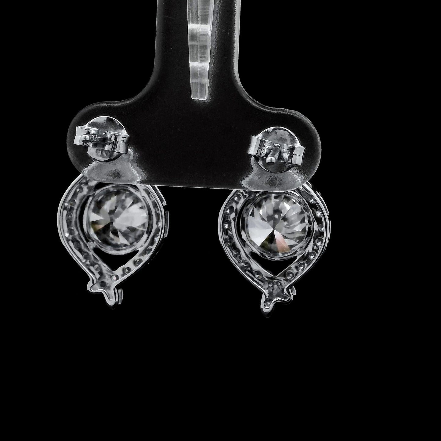 3.57 Carats Lab Grown Diamond 14K Gold Earrings