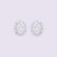 3.62 Carats Lab Grown Diamond 14K Gold Earrings