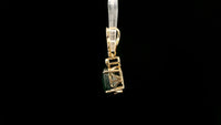 4.07 Ct Oval Mixed Cut Natural Corundum Sapphire 14K Gold Pendant