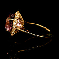7.51 Ct Heart Kunzite 14K Gold Ring