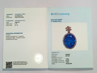 4.62 Ct Oval Mixed Cut Natural Tanzanite 14K Gold Pendant