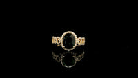 2.19 Ct Oval Natural Sapphire 14K Gold Ring
