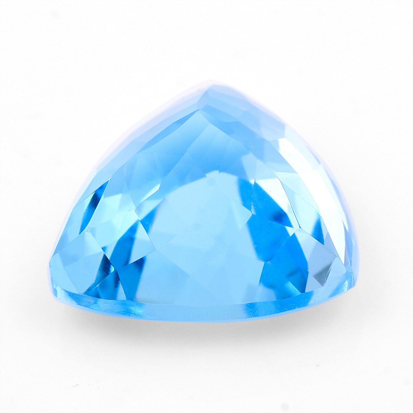 25.93 Natural Blue Topaz Triangular Mixed Cut Gemstone
