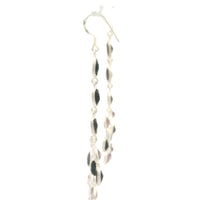 19.03 Ct Sapphire, Amethyst 925 Sterling Silver Earrings