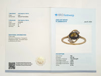 1.03 Ct Oval Natural Tourmaline 14K Gold Ring