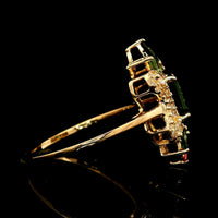 1.32 Ct Octagon Tourmaline 14K Gold Ring