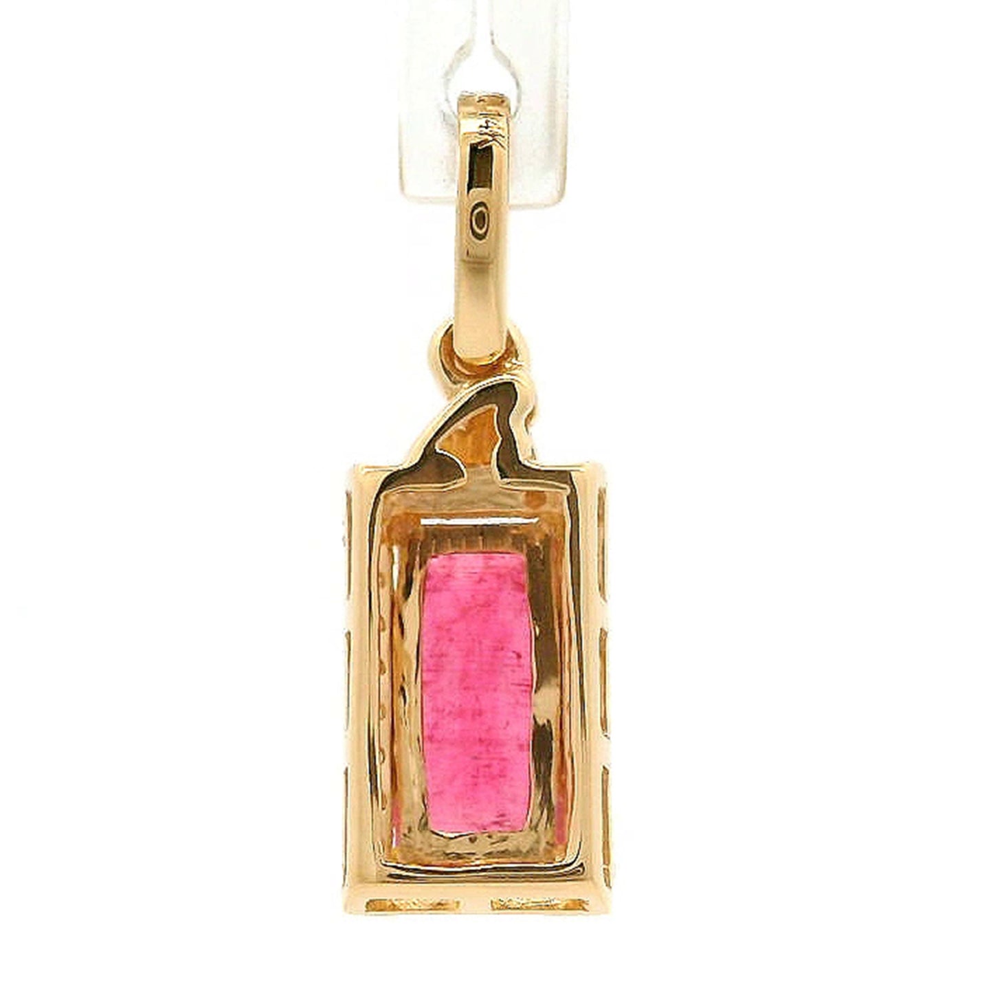 0.82 Ct Octagon Tourmaline 14K Gold Pendant